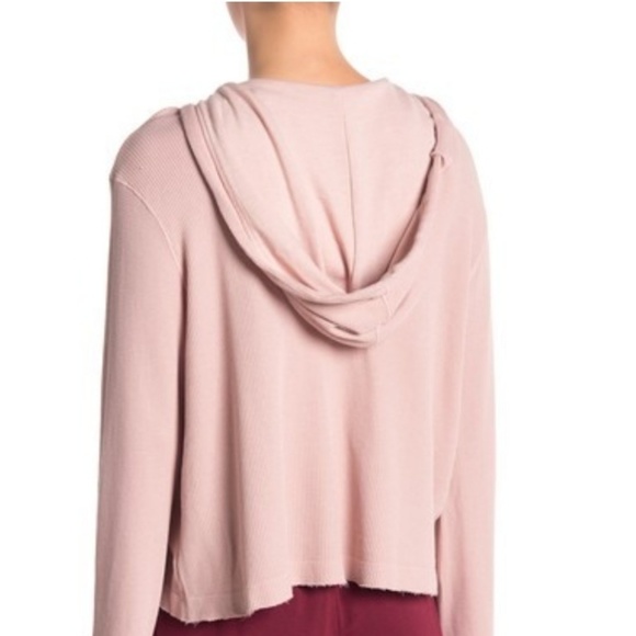 **FINAL SALE** Splendid Waffle Knit Crop Hoodie - Picture 8 of 8